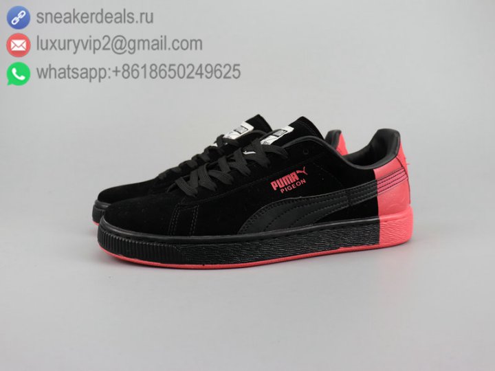 Puma Basket Classic Tiger Mesh Pigeon Unisex Shoes Low Black Pink Leather Size 36-44